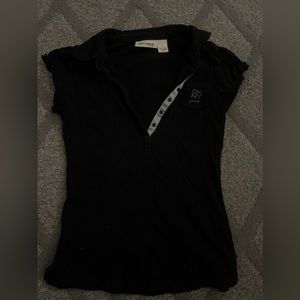 DKNY bedazzled button up top